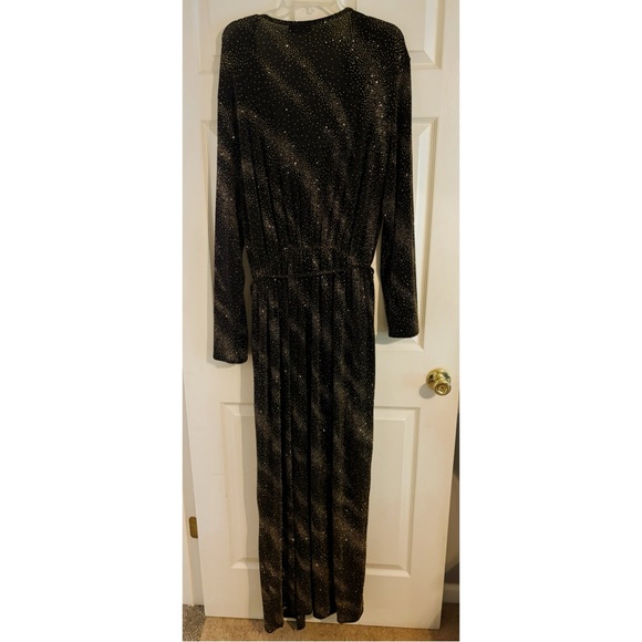 ASOS full length with gold sequins formal dress - Picture 6 of 7